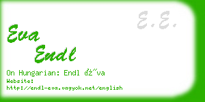 eva endl business card